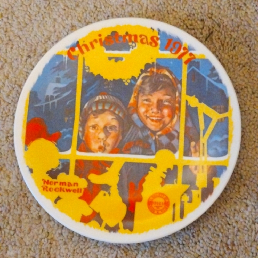 Norman Rockwell “The Toy Shop Window” plate